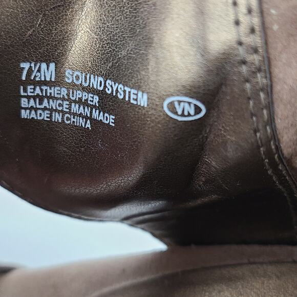 Aerosoles Soundsystem nude peep toe wedge shooties,, 7.5M - Picture 3 of 11